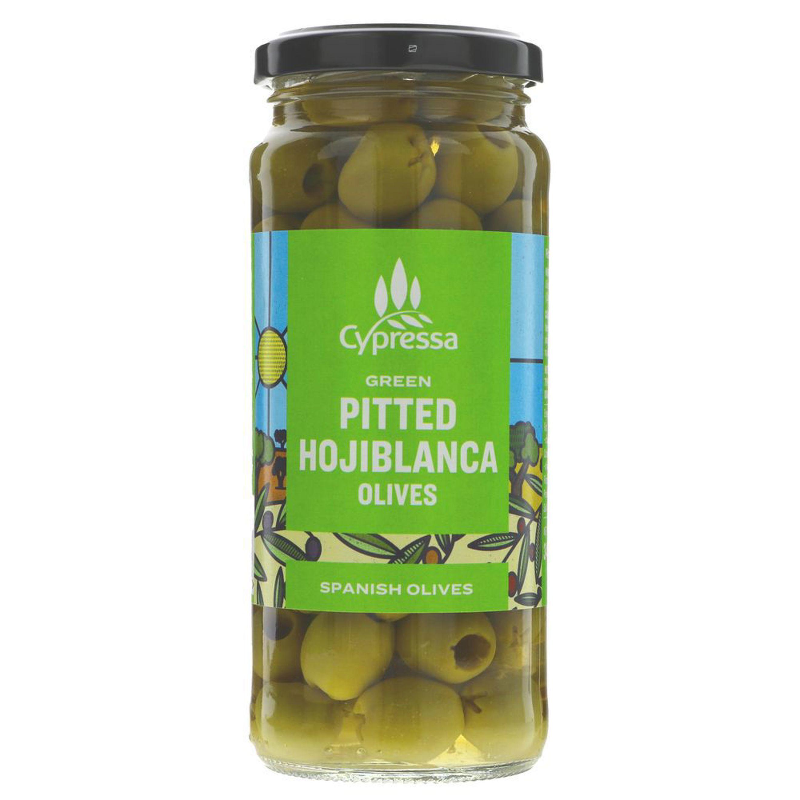 Hojiblanca Pitted Green Olives